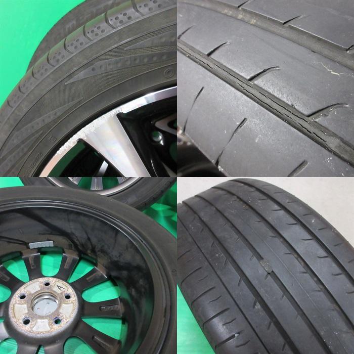 ステップワゴン純正 205/55R17 夏タイヤ 30%-45%山 ヨコハマ BluEarth RV-02 4本 5穴PCD114.3 6J +50 ストリーム ホンダ純正 中古新潟｜ysd01｜08