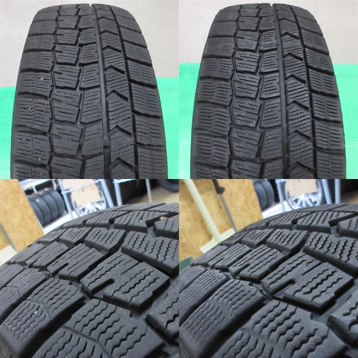 良品 プジョー 3008 5008 225/60R17 冬用バリ山スタッドレス 75-85%山 ダンロップ WINTERMAXX WM02 4本 5穴PCD108 7J +45 P84 P87 中古新潟｜ysd01｜09