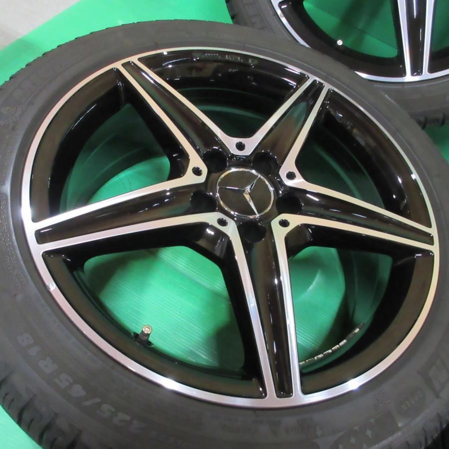 メルセデスベンツ AMG Cクラス C43純正 225/45R18 冬用スタッドレス 50%-55%山 ミシュラン X-ICE3 4本 5穴PCD112 +44/+33 W205 中古新潟｜ysd01｜02