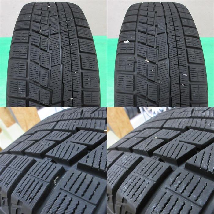 極上 ヴェゼル 215/55R17 冬用2022年バリ山スタッドレス 90%山 ヨコハマ iG60 4本 5穴PCD114.3 7J +48 オデッセイ ジューク 中古新潟｜ysd01｜09