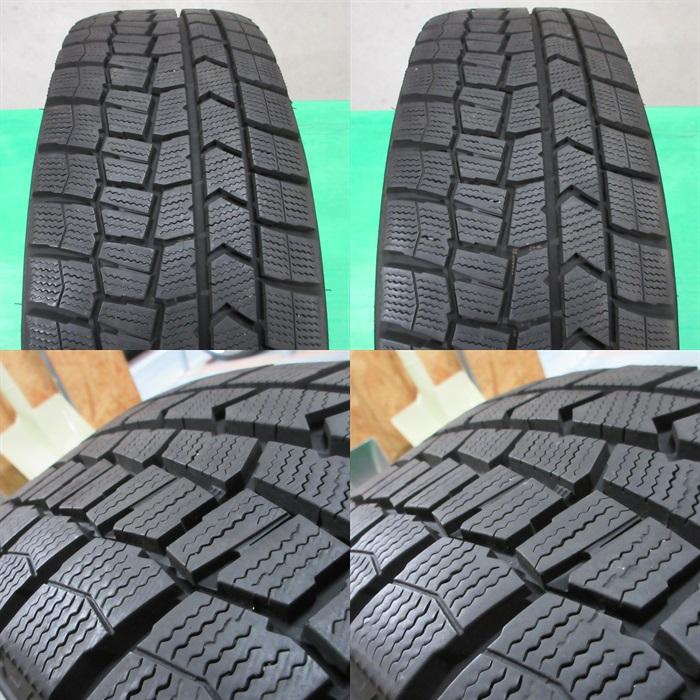 RK型 ステップワゴン純正 205/60R16 冬用2022年バリ山スタッドレス 80-90%山 ダンロップ WINTERMAXX WM02 4本 5穴PCD114.3 6J +50 中古新潟｜ysd01｜09