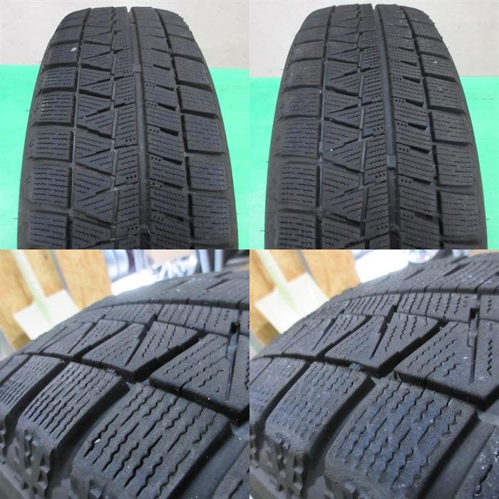 ノート 185/65R15 冬用2023年スタッドレス 60-95%山 ブリヂストン ICEPARTNER2 4本 4穴PCD100 5.5J +42 bB イスト マツダ2 デミオ 中古新潟｜ysd01｜09