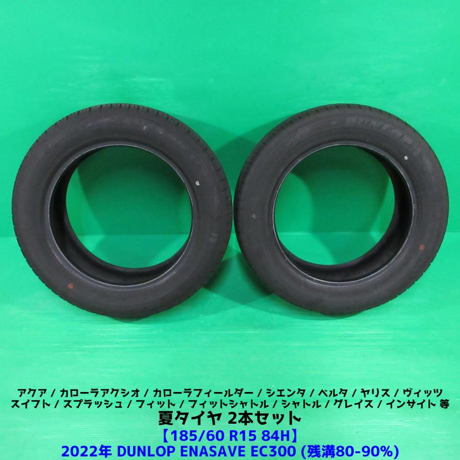 送料無料！2021年製バリ山ダンロップエナセーブEC300 185/60R15