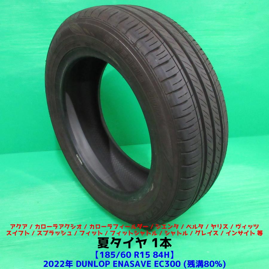 ダンロップ 185/60R15 、エナセーブEC300+、４本組、溝5.5mm位 ダンロップ エナセーブ EC300+ 185/60R15 84H 価格比較 - 価格.com
