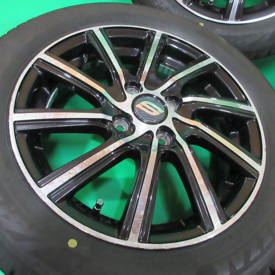ハスラー 165/60R15 冬用2021年バリ山スタッドレス 80-90%山 