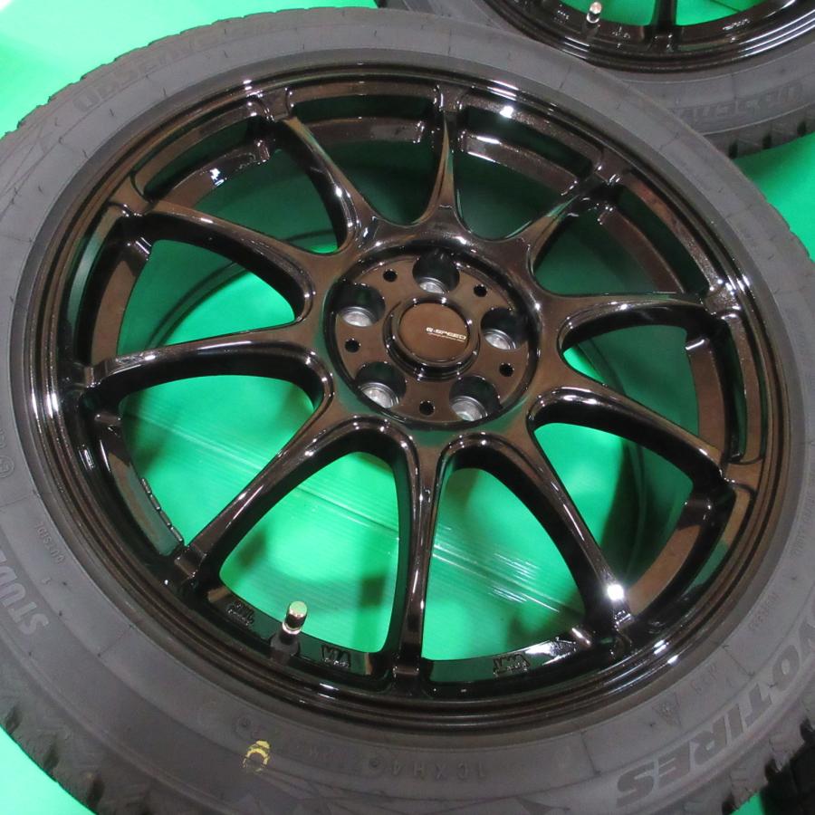 極上 カローラスポーツ 205/50R17 冬用2023年超バリ山スタッドレス 90%-95%山 トーヨー GIZ2 4本 5穴PCD100 7J +45 インプレッサ 中古新潟｜ysd01｜02