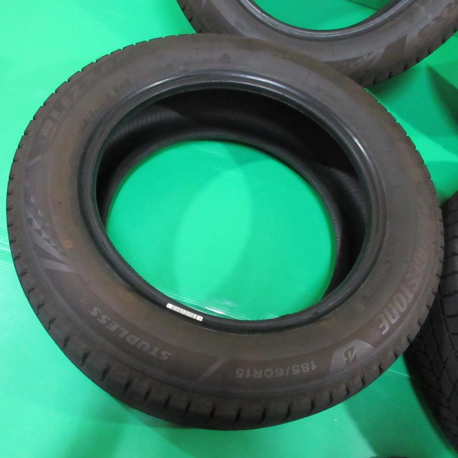 良品 ヤリス 185/60R15 冬用2021年バリ山スタッドレス85-90%山 BRIDGESTONE BLIZZAK VRX3 4本 アクア フィット シャトル シエンタ 中古新潟｜ysd01｜02