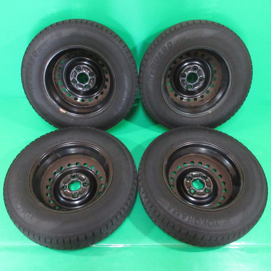 トヨタ パッソ純正 155/80R13 冬用スタッドレス 60%-70%山 ヨコハマ  