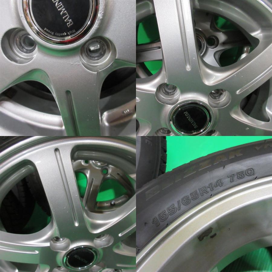 ブリザック VRX3 タント 155/65R14 スタッドレス 65%-70%山 ブリザック VRX3 タント 155/65R14 スタッドレス 65%-70%山