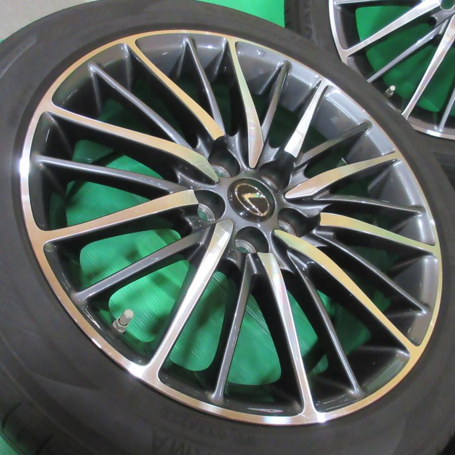 レクサス PCD120 純正アルミ バリ山夏タイヤ ラジアルタイヤ