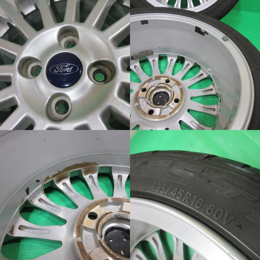 フォード 希少 FORD フィエスタ純正 195/45R16 夏タイヤ 60%-75%山