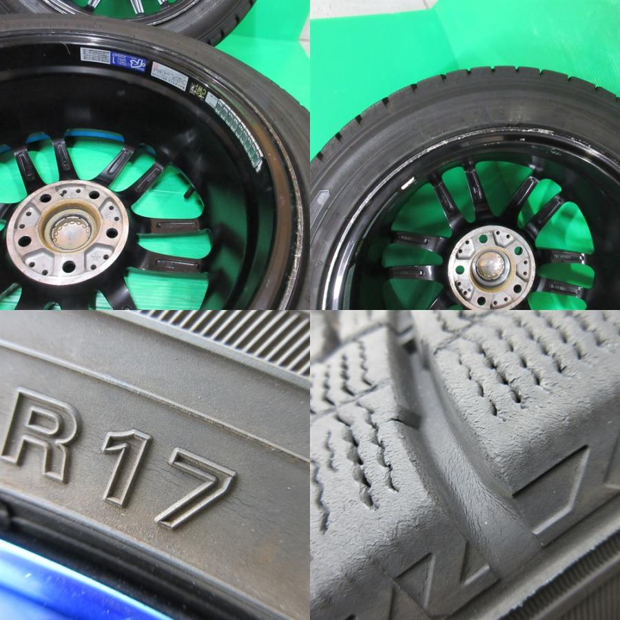 レヴォーグ純正17インチ+WM02 215/50R17 バリ溝スタッドレス４本 RAYS レヴォーグ 215/50R17 バリ山スタッドレス 85%山 DUNLOP