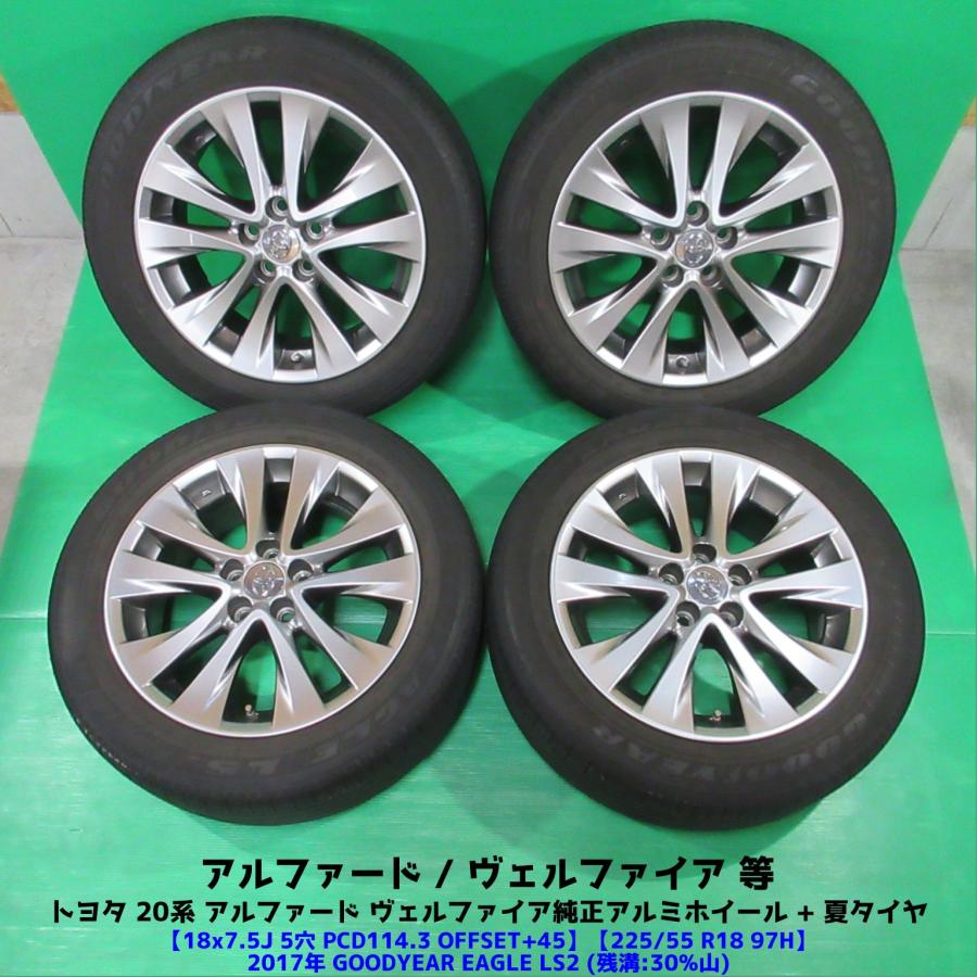 20アルファード純正アルミ付き 夏タイヤ