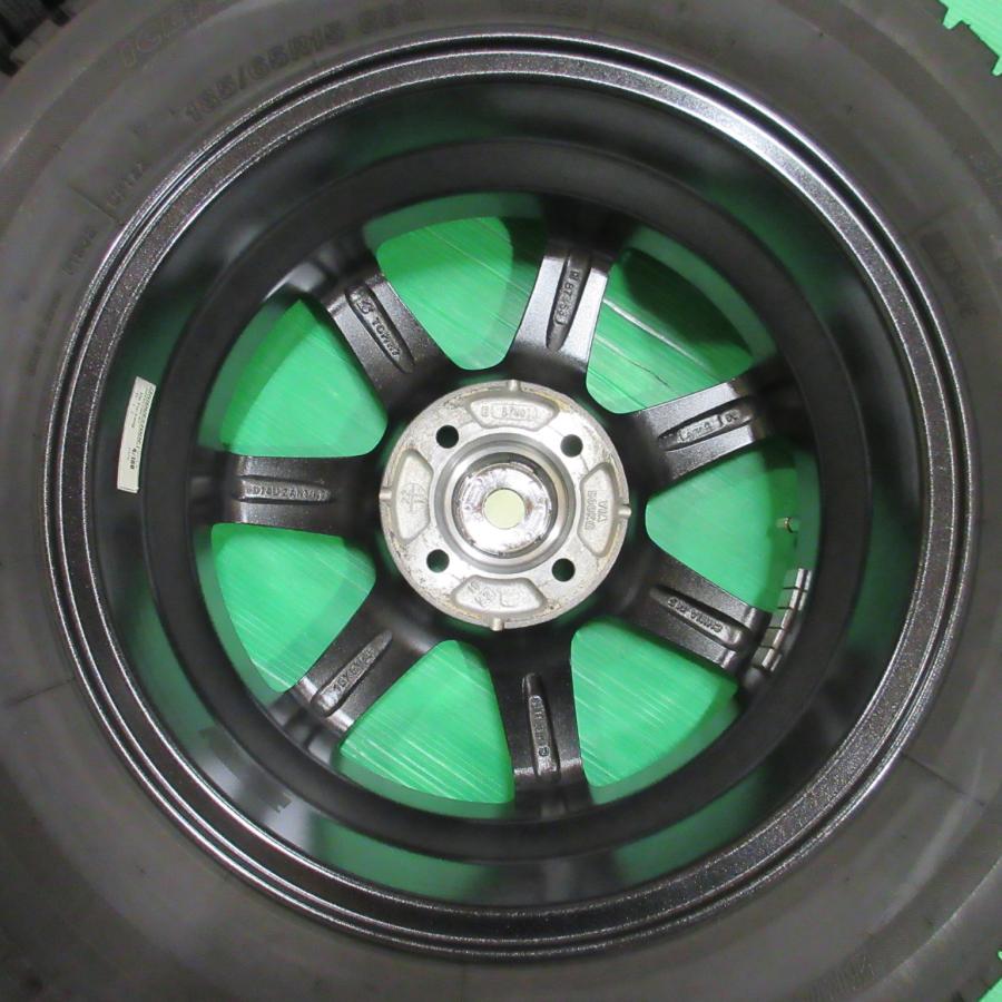 BRIDGESTONE 美品 マツダ2 デミオ 185/65R15 2023年バリ山スタッドレス  