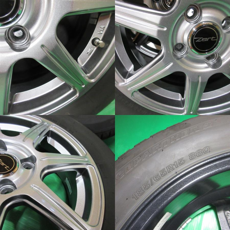 BRIDGESTONE 美品 マツダ2 デミオ 185/65R15 2023年バリ山スタッドレス  