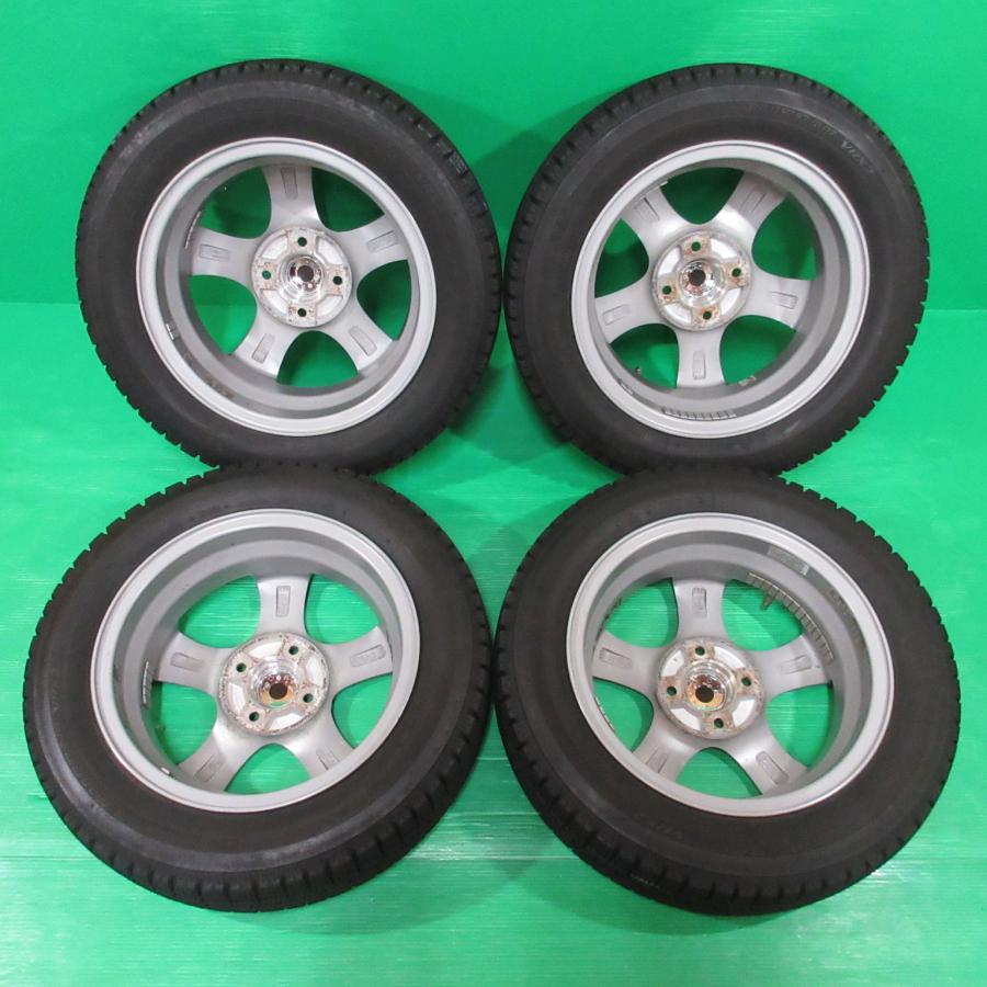 バリ山 スタッドレス4本 ブリヂストン ブリザック VRX2 155/65R14