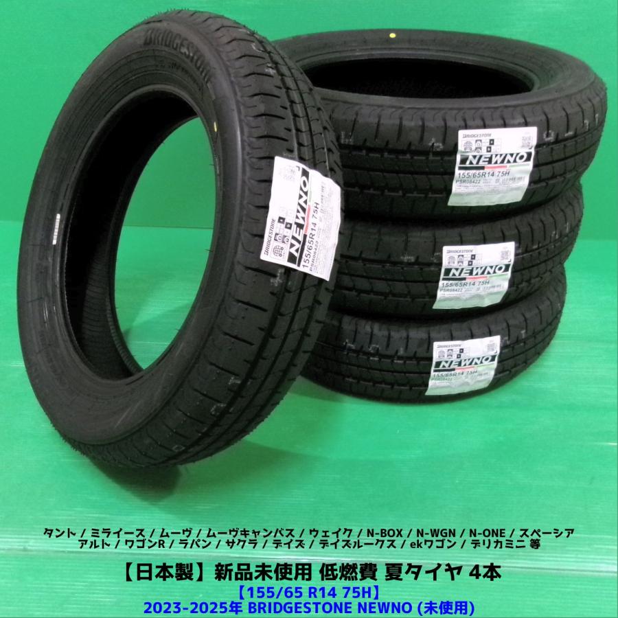 NEWNO 新品未使用 N-BOX 155/65R14 2023-2025年 日本製 低燃費 夏 