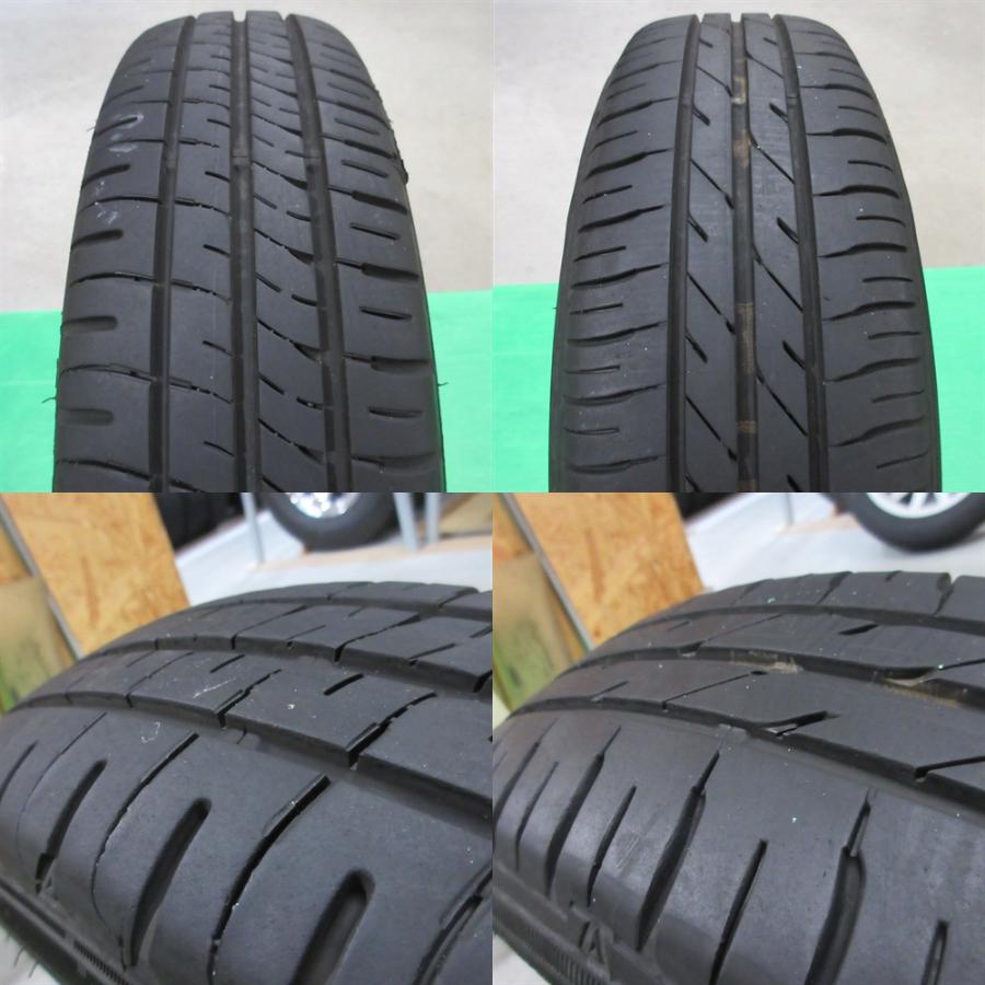 ムーヴ 155/65R14 夏タイヤ 70%-80%山 4本 4穴PCD100 4.5J +45