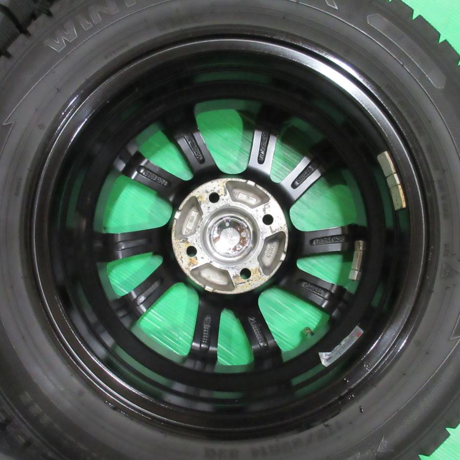 サクシード 175/65R14 2022年スタッドレス 70-85%山 DUNLOP WINTERMAXX02 4本 4穴PCD100 +38 フィット デミオ パッソ bB ヴィッツ 中古新潟 | WINTER MAXX 02 | 03