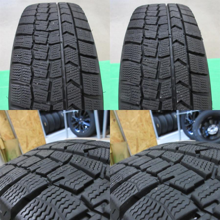 サクシード 175/65R14 2022年スタッドレス 70-85%山 DUNLOP WINTERMAXX02 4本 4穴PCD100 +38 フィット デミオ パッソ bB ヴィッツ 中古新潟 | WINTER MAXX 02 | 08