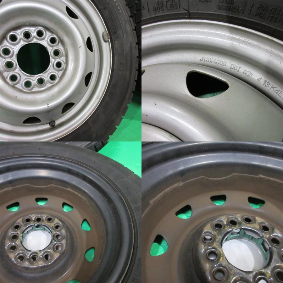 ワゴンR 155/65R13 スタッドレス 60%-80%山 DUNLOP DSX-2 4本 4穴PCD100/110/114.3 +40 アルト パレット モコ ライフ ネイキッド 中古新潟 | DUNLOP | 06