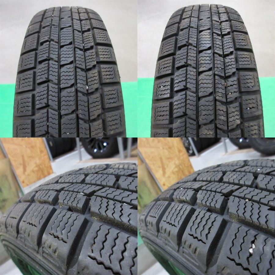 ワゴンR 155/65R13 スタッドレス 60%-80%山 DUNLOP DSX-2 4本 4穴PCD100/110/114.3 +40 アルト パレット モコ ライフ ネイキッド 中古新潟 | DUNLOP | 08