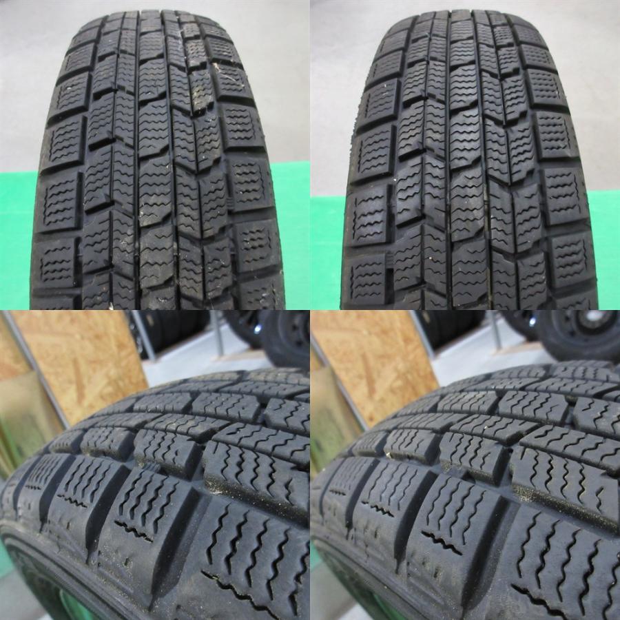 ワゴンR 155/65R13 スタッドレス 60%-80%山 DUNLOP DSX-2 4本 4穴PCD100/110/114.3 +40 アルト パレット モコ ライフ ネイキッド 中古新潟 | DUNLOP | 09