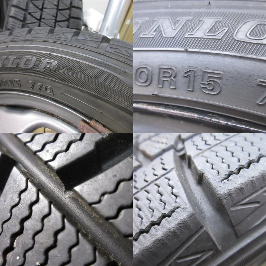 ハスラー ハスラー純正 165/60R15 スタッドレス 70%-80%山 DUNLOP 