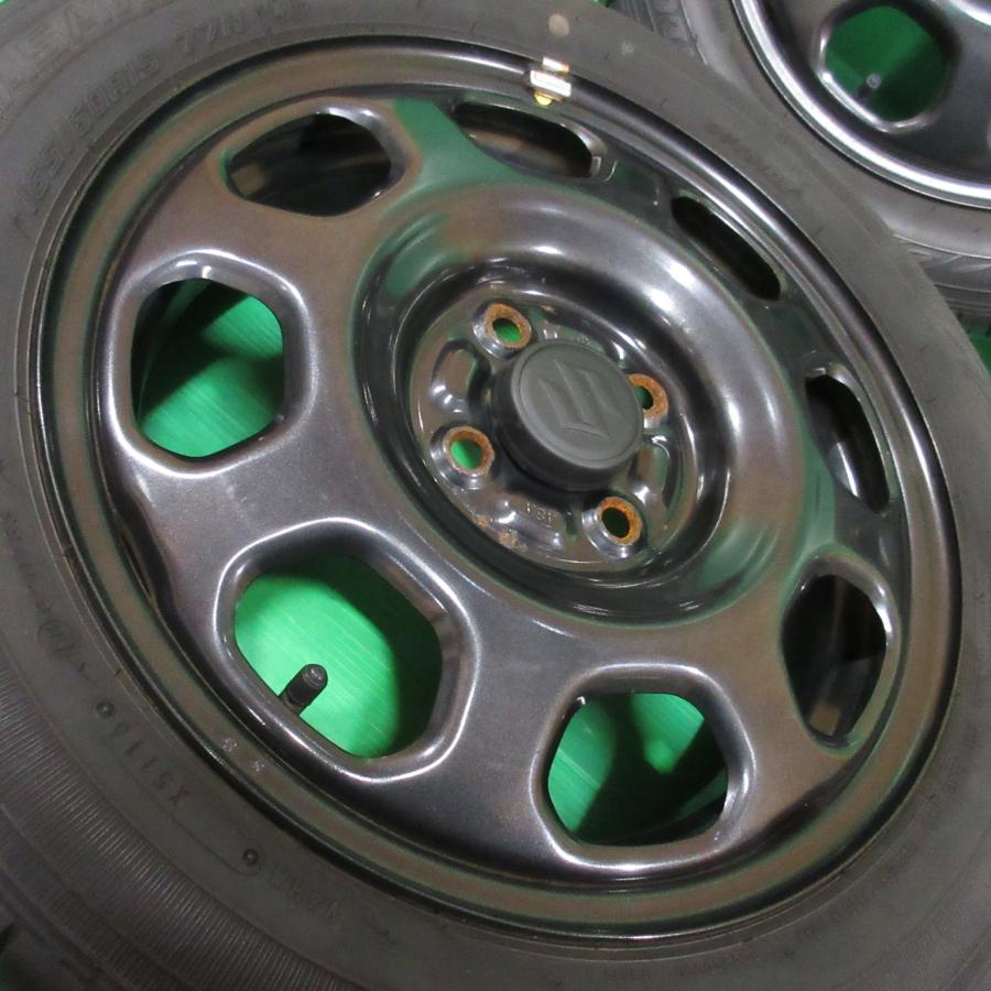 【苫小牧バナナ】SUZUKI/スズキ ハスラー 純正 15インチアルミ EC300+ 165/60R15 未使用タイヤ付き 4本セット♪ ハスラー スズキ ハスラー純正 165/60R15 夏タイヤ 50%-60%山 DUNLOP