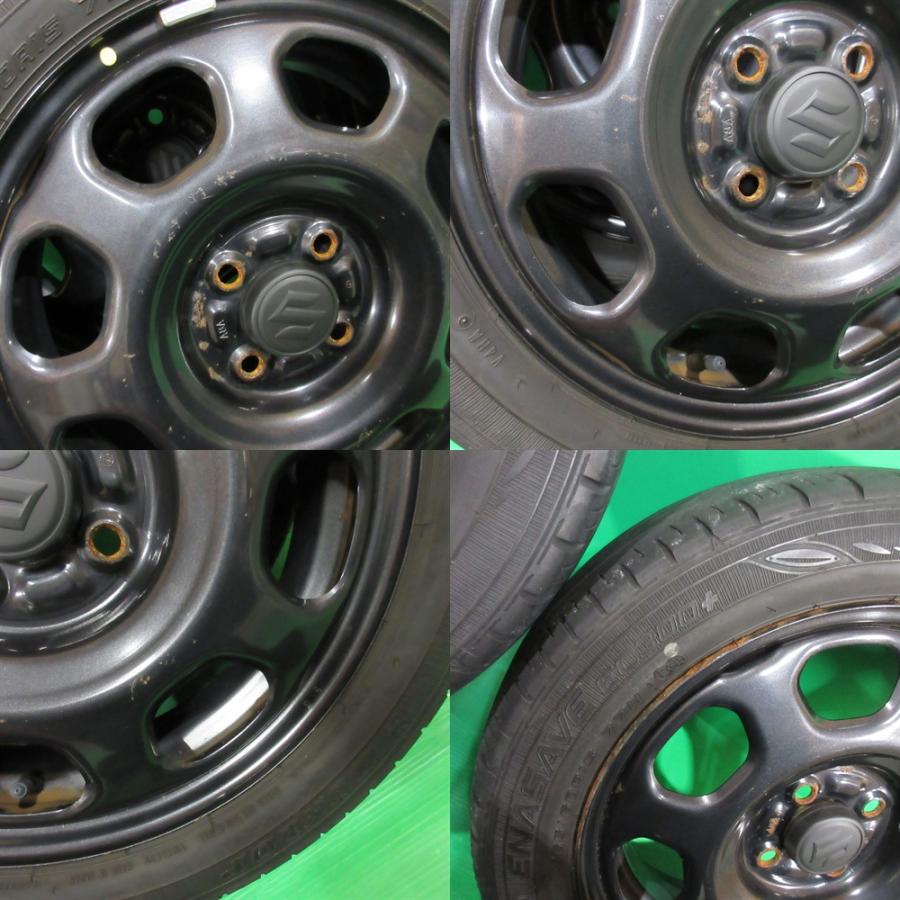 【苫小牧バナナ】SUZUKI/スズキ ハスラー 純正 15インチアルミ EC300+ 165/60R15 未使用タイヤ付き 4本セット♪ ハスラー スズキ ハスラー純正 165/60R15 夏タイヤ 50%-60%山 DUNLOP