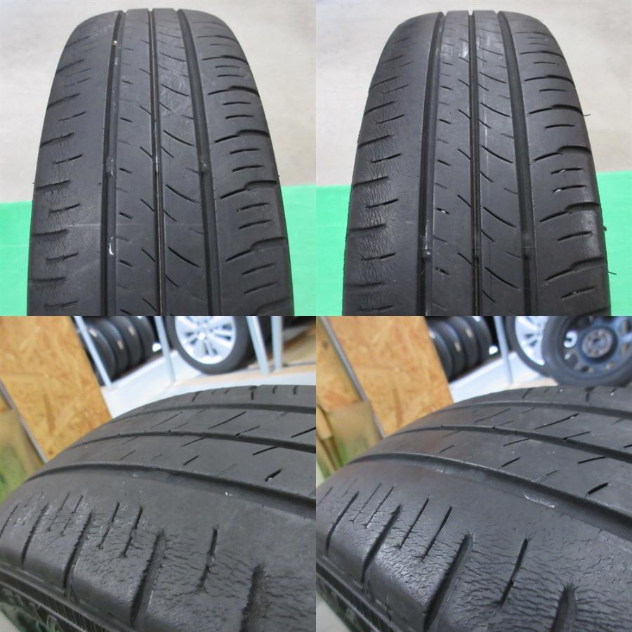 ラ*ン様 165/60R15 DUNLOP EC300+ 4本セット　送料無料で ハスラー スズキ ハスラー純正 165/60R15 夏タイヤ 50%-60%山 DUNLOP