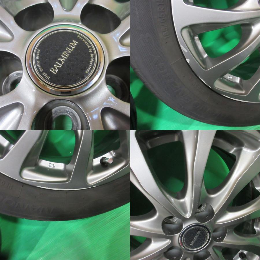 BALMINUM プリウス 185/65R15 2024年バリ山夏タイヤ 80%-90%山 4本 5穴