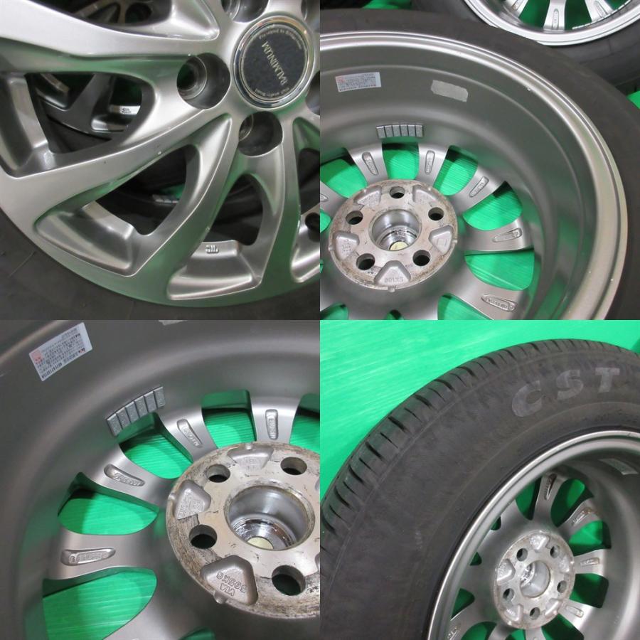 BALMINUM プリウス 185/65R15 2024年バリ山夏タイヤ 80%-90%山 4本 5穴