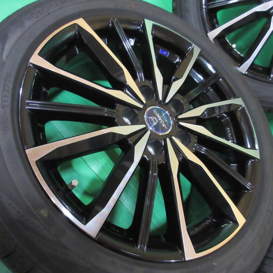 ヴォクシー 205/50R17 2025年バリ山夏タイヤ 90%山 YOKOHAMA BluEarth-RV RV03 4本 5穴PCD114.3 7J +48 ノア エスクァイア セレナ 中古新潟の画像