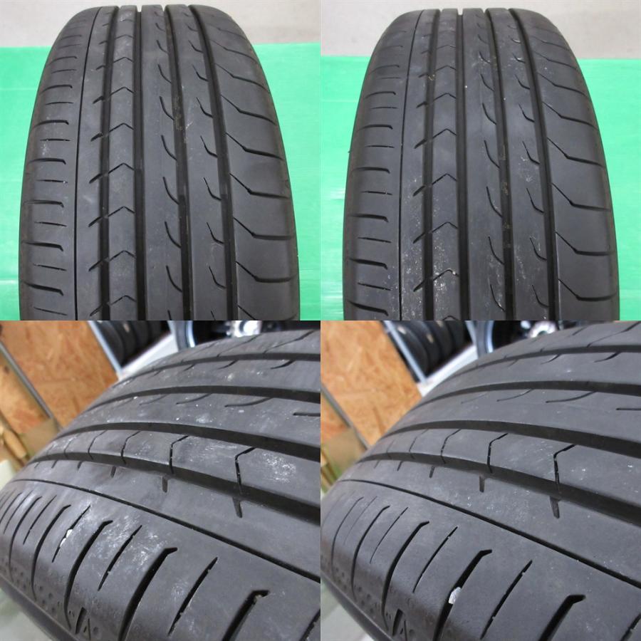 ヴォクシー 205/50R17 2025年バリ山夏タイヤ 90%山 YOKOHAMA BluEarth-RV RV03 4本 5穴PCD114.3 7J +48 ノア エスクァイア セレナ 中古新潟の画像
