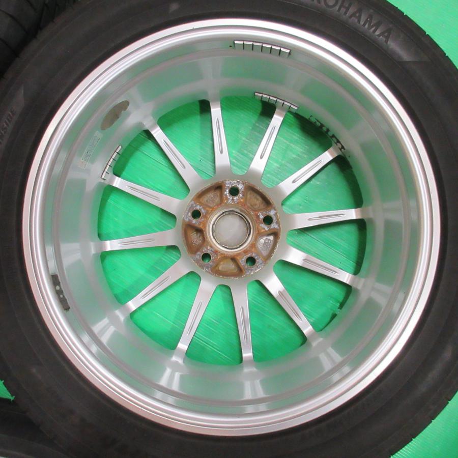 美品 MPV 215/55R18 2023年夏タイヤ 60-80%山 YOKOHAMA BluEarth-XT AE61 4本 ENKEI PF03 5穴PCD114.3 7J +45 リーフ CX-30 MX-30 中古新潟の画像