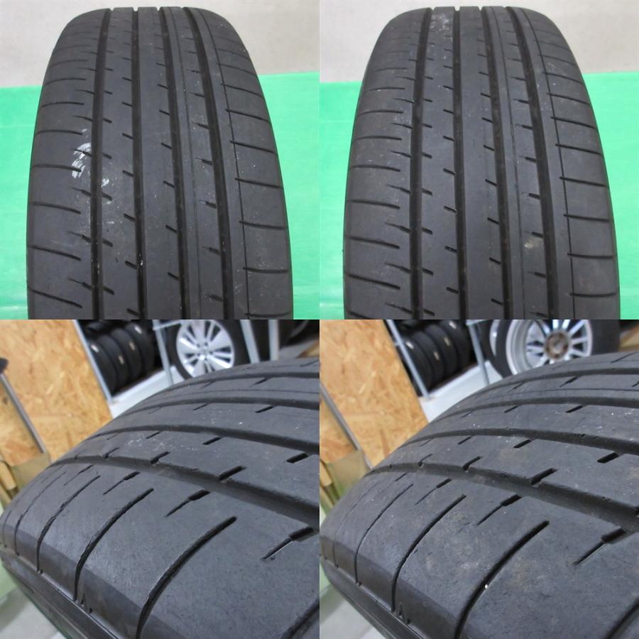 美品 MPV 215/55R18 2023年夏タイヤ 60-80%山 YOKOHAMA BluEarth-XT AE61 4本 ENKEI PF03 5穴PCD114.3 7J +45 リーフ CX-30 MX-30 中古新潟の画像