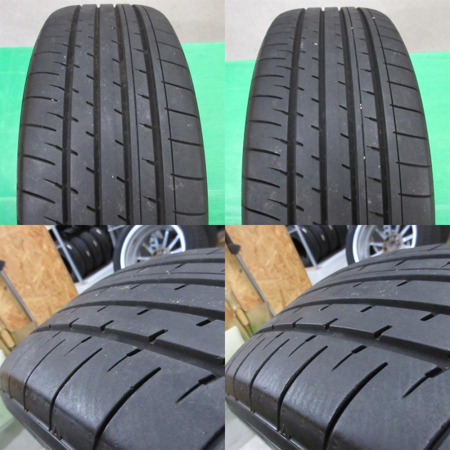 美品 MPV 215/55R18 2023年夏タイヤ 60-80%山 YOKOHAMA BluEarth-XT AE61 4本 ENKEI PF03 5穴PCD114.3 7J +45 リーフ CX-30 MX-30 中古新潟の画像