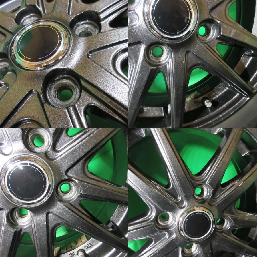 美品 ハスラー 165/70R14 バリ山スタッドレス 80%-90%山 Continental NorthContactNC6 4本 4穴PCD100 4.5J +45 ソリオ デリカD2 中古新潟の画像