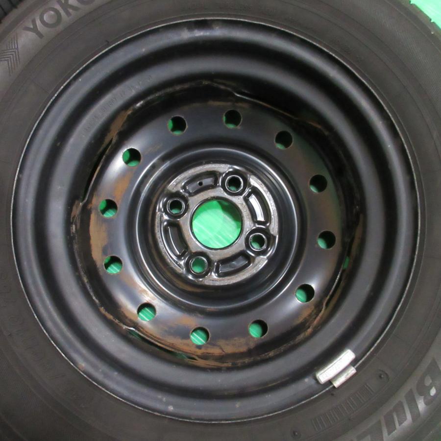 145/80R13 スズキ純正　タイヤホイール　4本　2024年製 サマータイヤ アルト アルト純正 145/80R13 2024年夏タイヤ 60-70%山 YOKOHAMA