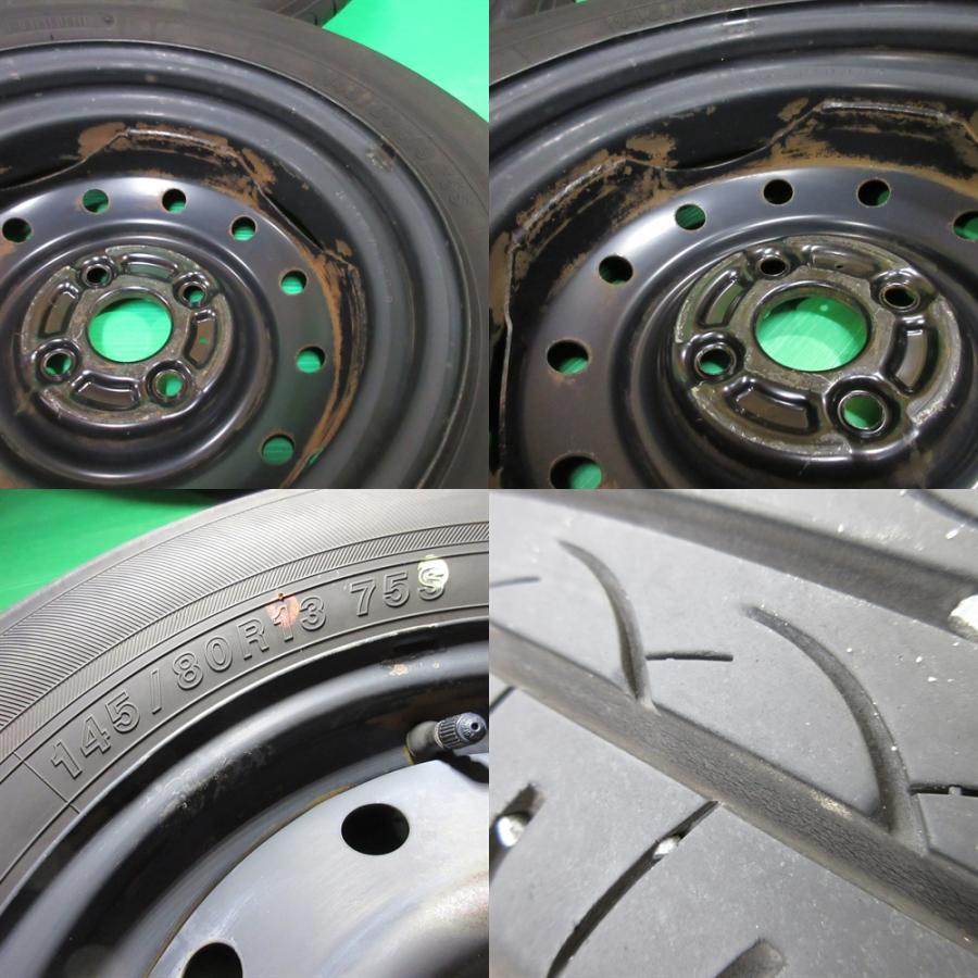 145/80R13・バリ山ラジアルタイヤ4本・夏タイヤ軽四、軽自動車全般に　中古 タイヤ 145 80r13（自動車 ラジアルタイヤ、夏タイヤ）｜タイヤ