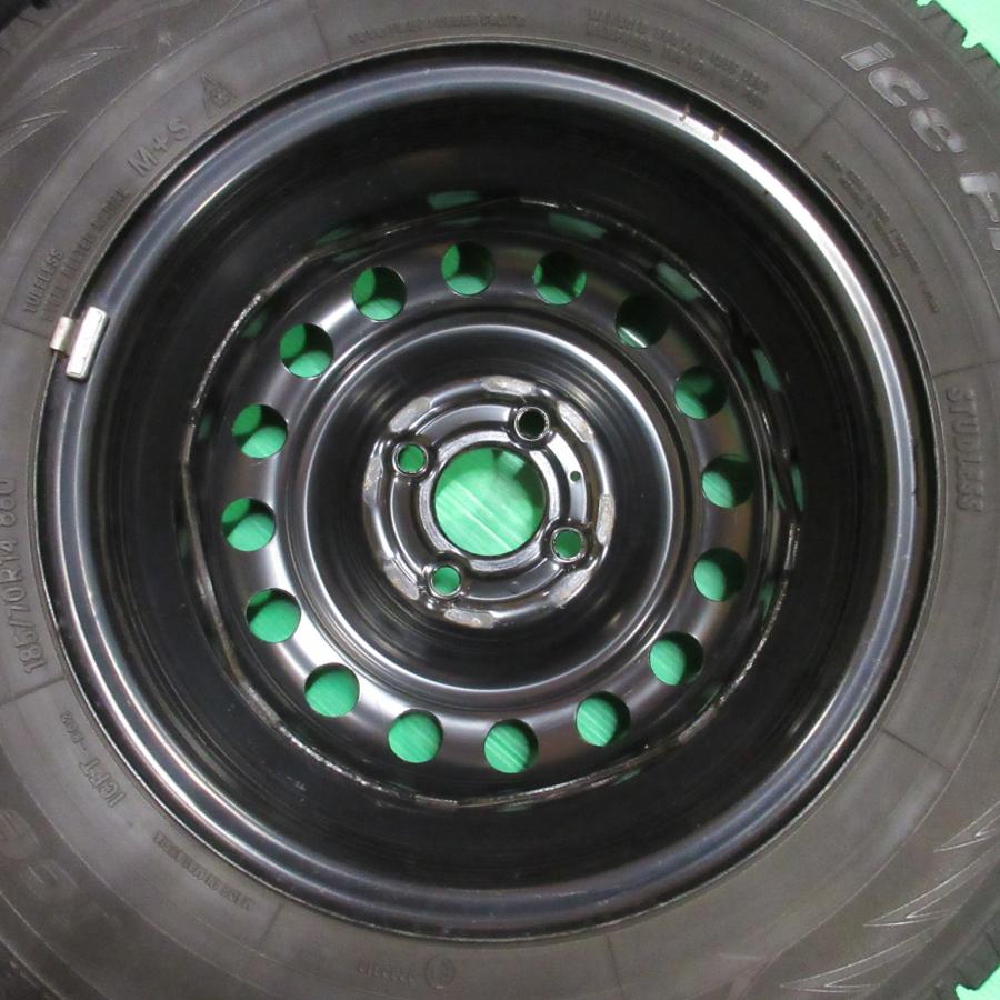 ノート 日産 E12 ノート純正 185/70R14 バリ山スタッドレス 80%-85%山 