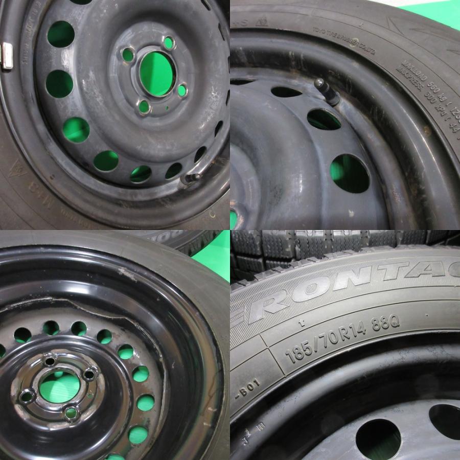 ノート 日産 E12 ノート純正 185/70R14 バリ山スタッドレス 80%-85%山 