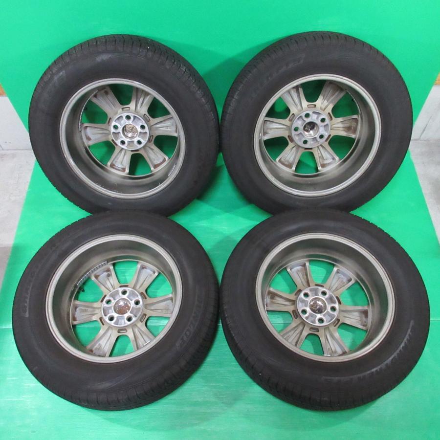ハリアー - 30系 純然たる 225/65R17 2024年夏タイア 70%-80%山 DUNLOP GRANDTREK PT5 4本 5穴PCD114.3 6.5J +35 RAV4 ヴァンガード 中古新潟