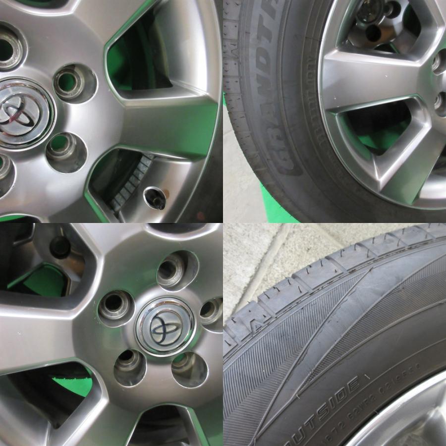 ハリアー - 30系 純然たる 225/65R17 2024年夏タイア 70%-80%山 DUNLOP GRANDTREK PT5 4本 5穴PCD114.3 6.5J +35 RAV4 ヴァンガード 中古新潟