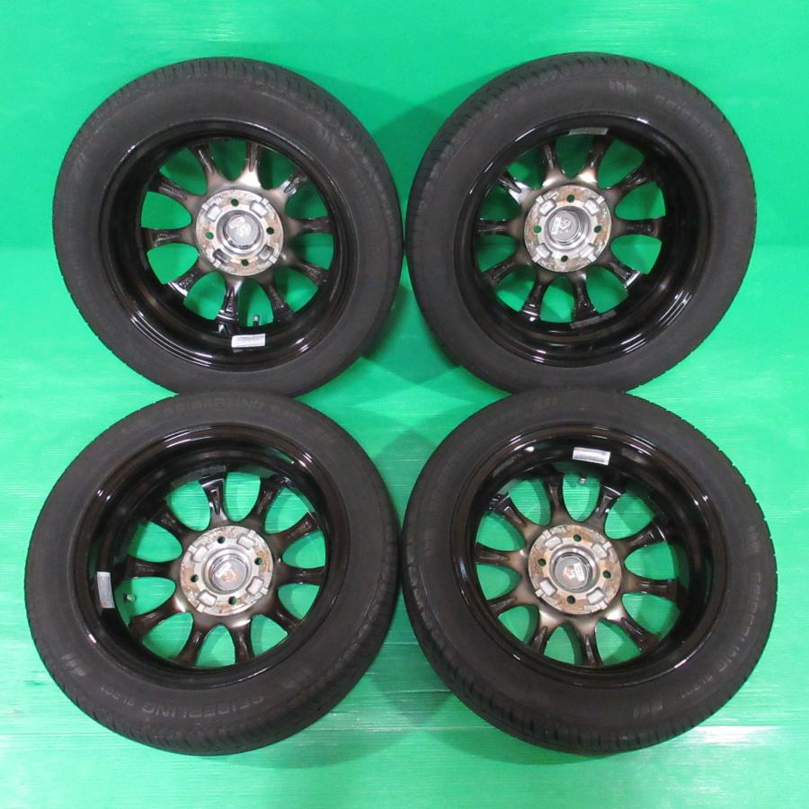コペン 165/55R14 夏タイヤ 50%-60%山 SEIBERLING SL201 4本 4穴PCD100 +45 ルークス パレット アルト ワゴンR スティングレー 中古新潟の画像