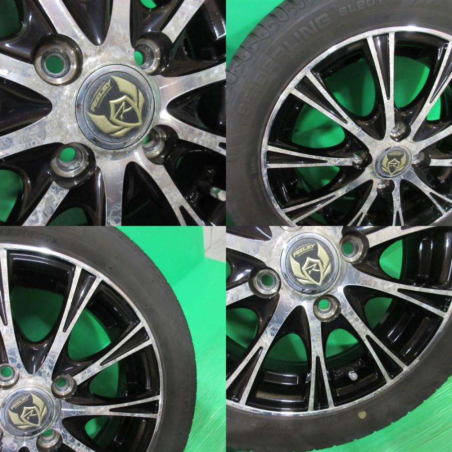 コペン 165/55R14 夏タイヤ 50%-60%山 SEIBERLING SL201 4本 4穴PCD100 +45 ルークス パレット アルト ワゴンR スティングレー 中古新潟の画像