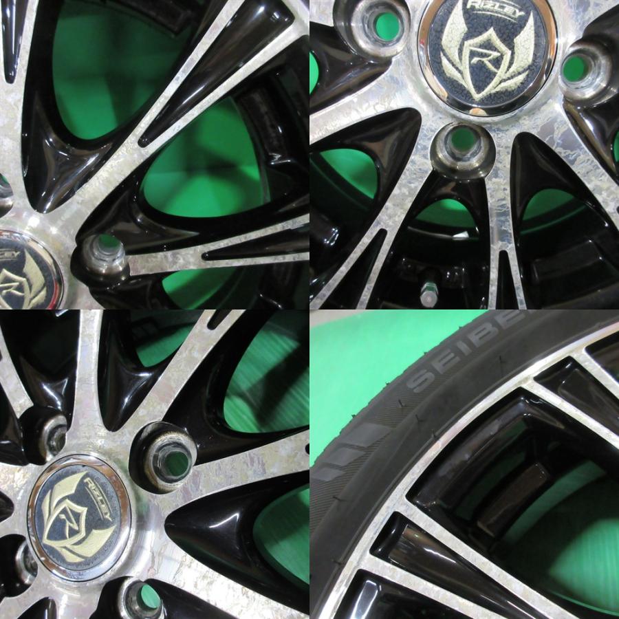コペン 165/55R14 夏タイヤ 50%-60%山 SEIBERLING SL201 4本 4穴PCD100 +45 ルークス パレット アルト ワゴンR スティングレー 中古新潟の画像