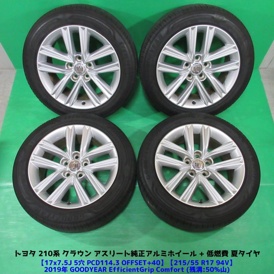 GOODYEAR EfficientGrip Comfort 215/55R17 94V 中古タイヤ4本セット