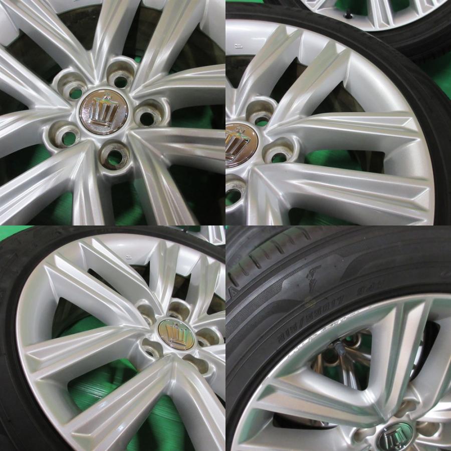 クラウン トヨタ 210系 アスリート純正 215/55R17 夏タイヤ 50%山 